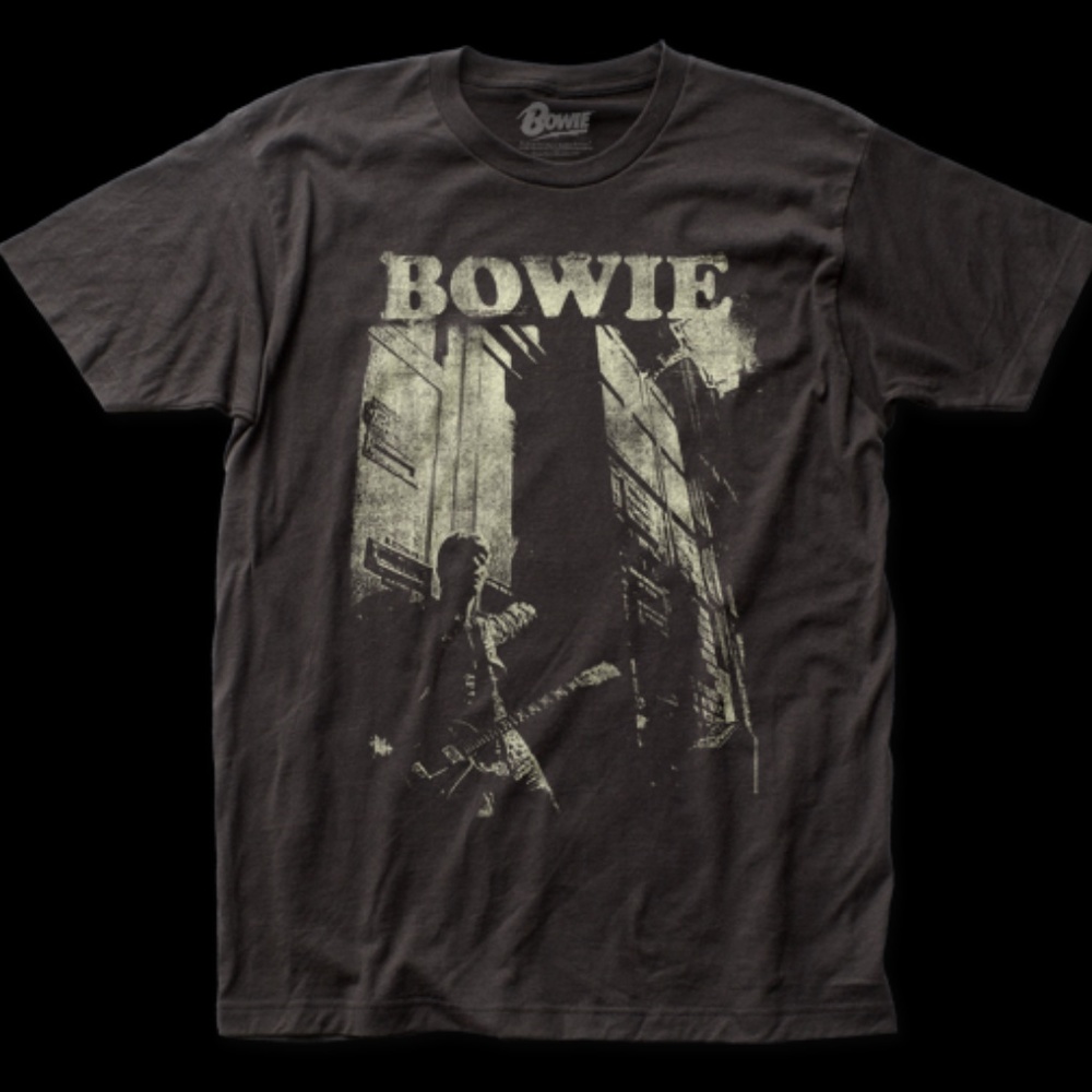 David Bowie – Guitar Unisex Adult S/S Tee Shirt